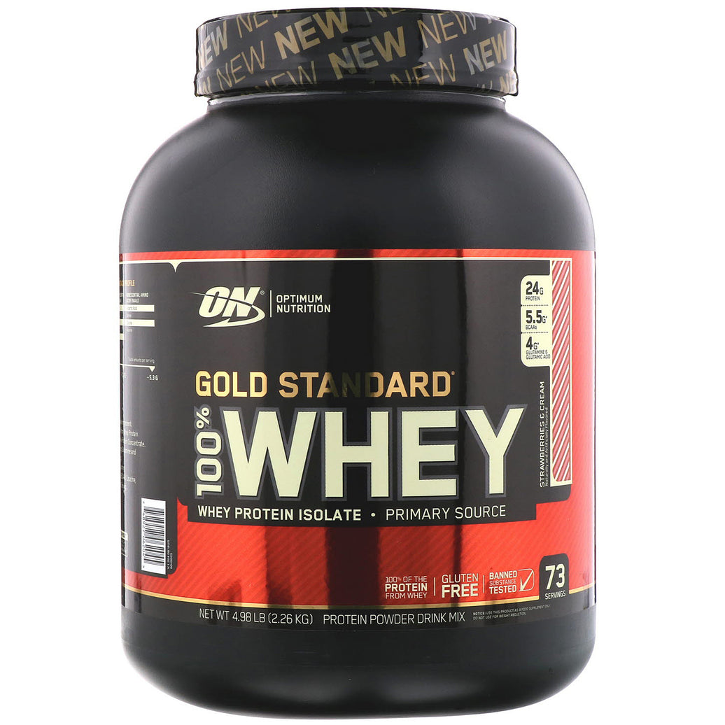 ON 100% WHEY GOLD Std 5-LB STRAWBERRY CREAM
