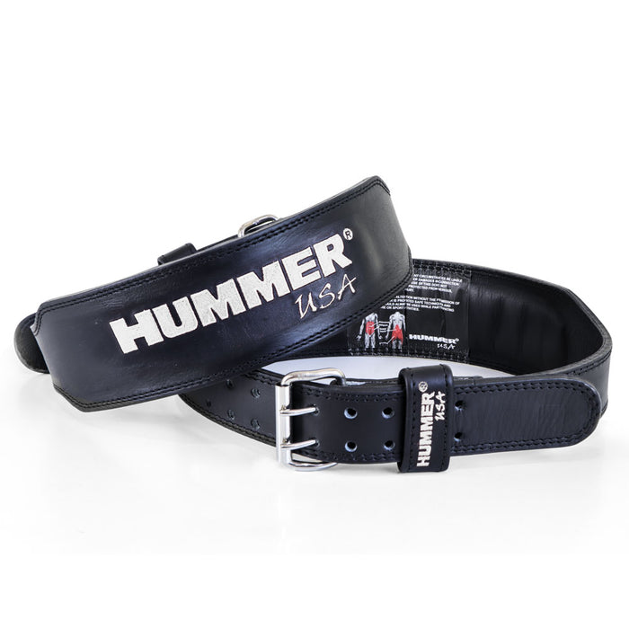 HMR USA Fitness 1993-01 Leather Belt Wht/Black (S)