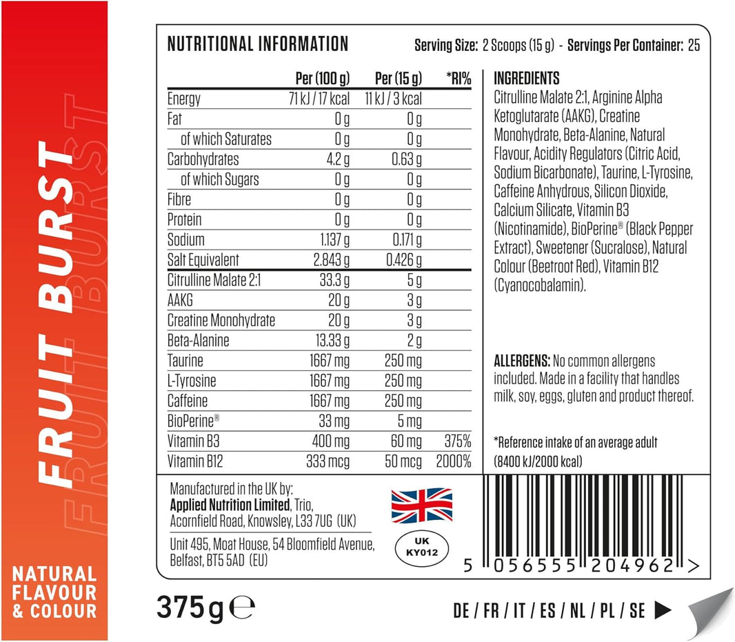 AN PUMP 3G 375g FRUIT BURST
