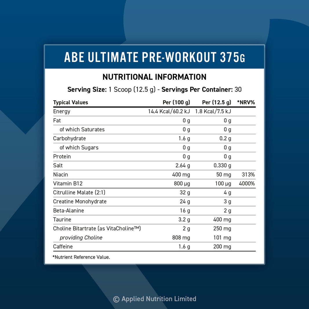 AN ABE UL Pre-workout BUBBLE GUM CRUSH 375 G