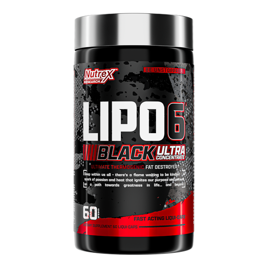 Nutrex Research Lipo-6 Black Intense Ultra Concentrate, 60 Capsules Fat Burner & Energy Booster