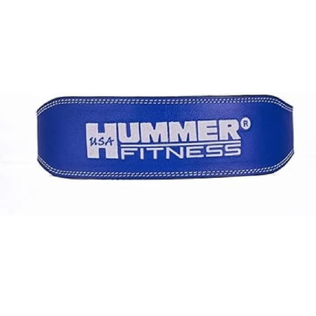 HUMMER USA Fitness 1993-01- Leather belt Blue/Wht (XL)