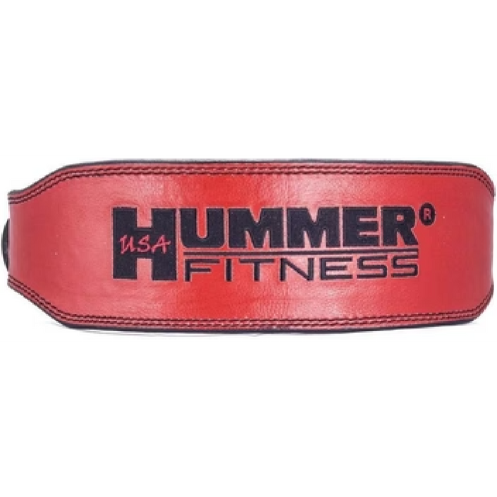 HUMMER USA Fitness 1993-01- Leather belt Red/Blk (XL)