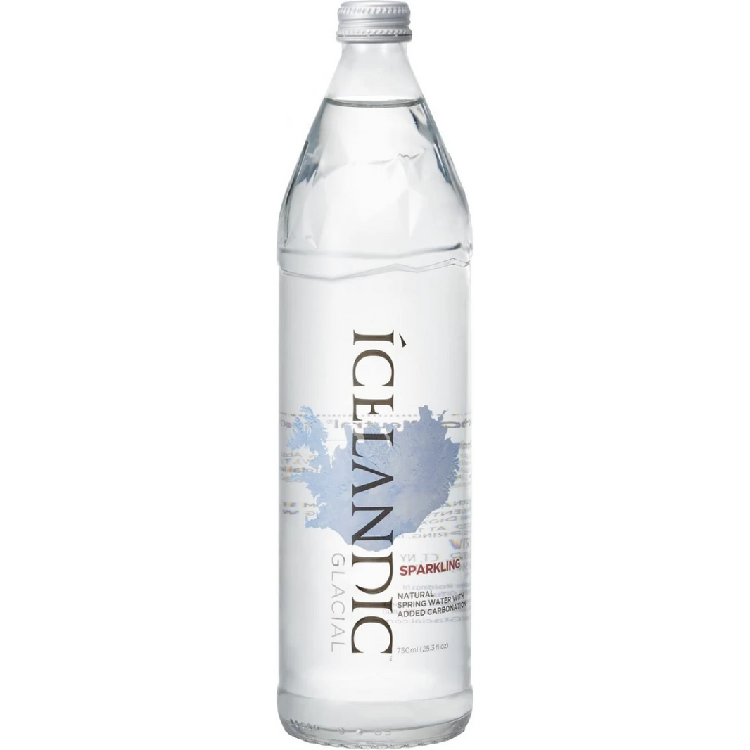 ICELANDIC GL SPRING WATER SPARKLING 750ML GLASS