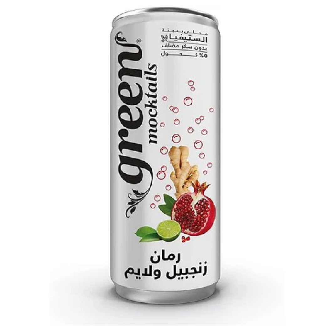 جرين كولا رمان زنجبيل وليمون 330 مل × 4