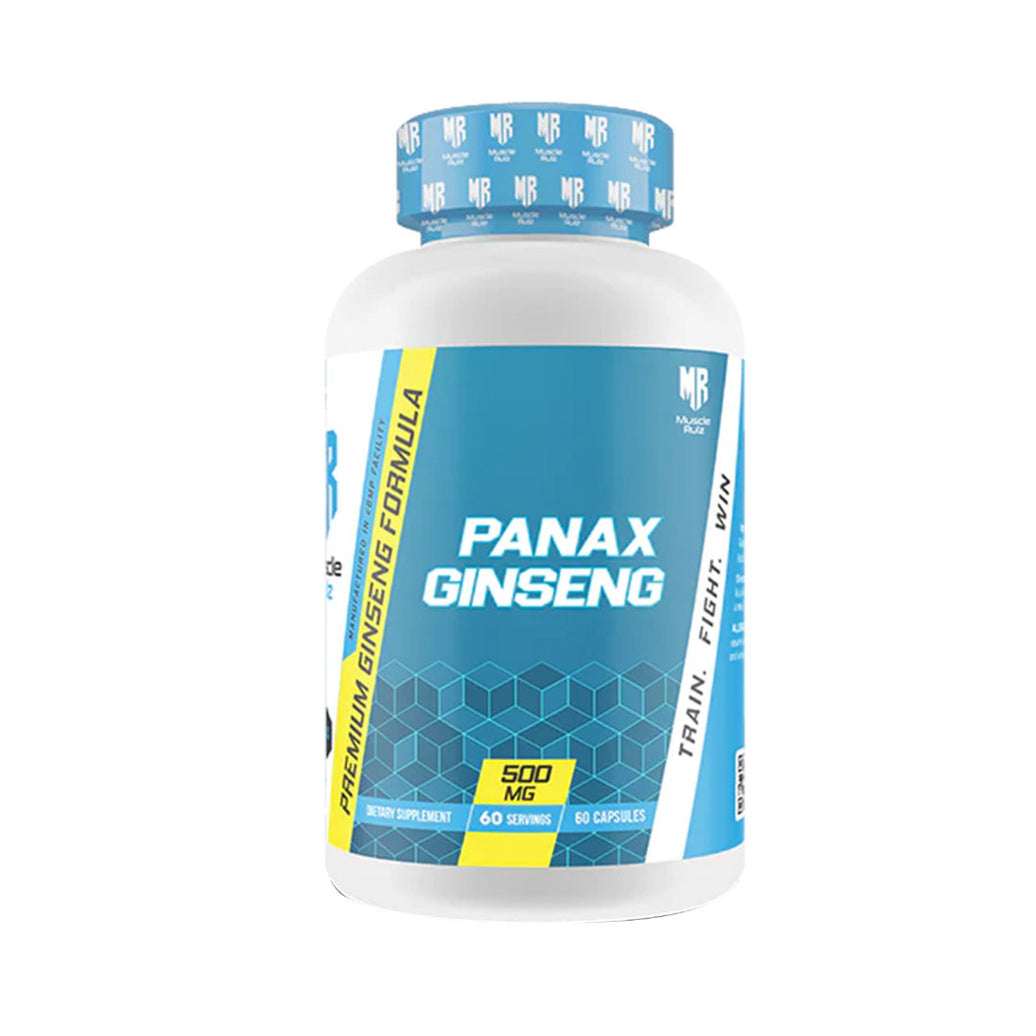 Muscle Rulz Panax Ginseng 500 mg, Immune Booster, Increase Stamina,60 Capsules - MACRO BOOST