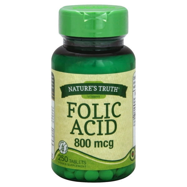 NATURES TRUTH FOLIC ACID 800MCG 250TAB