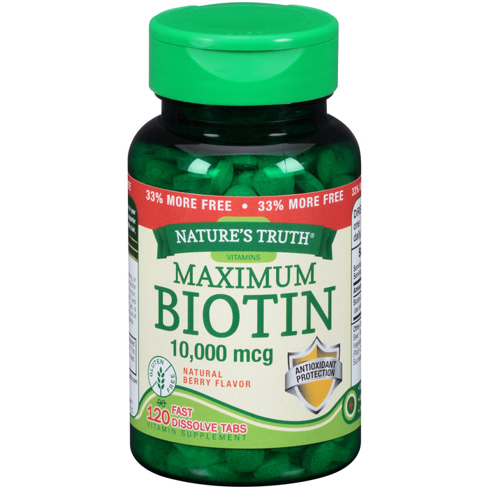 NATURES TRUTH BIOTIN 10,000MCG 120 TAB