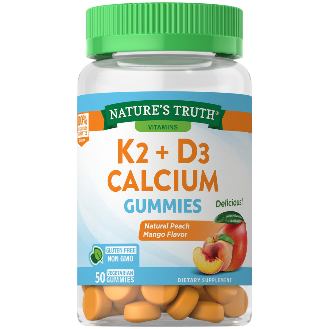 NATURÉS TRUTH فيتامين D3 + K2 علكة