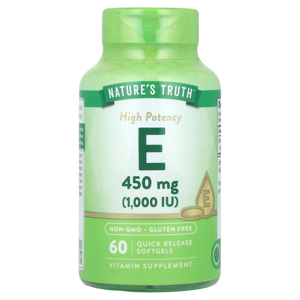 Nature’s Truth Vitamin E Capsules, 1000 IU, 60 Softgels