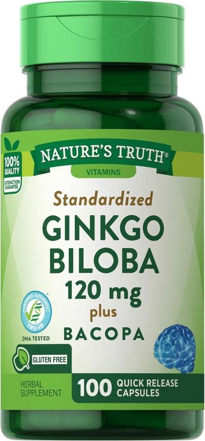 Nature's Truth Standardized Ginkgo Biloba Plus Bacopa