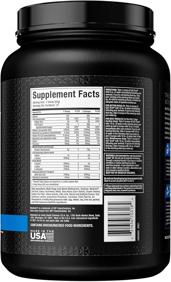 Muscletech Cell Tech Performance Series Creatine 2.72 kg, Fruit Punch