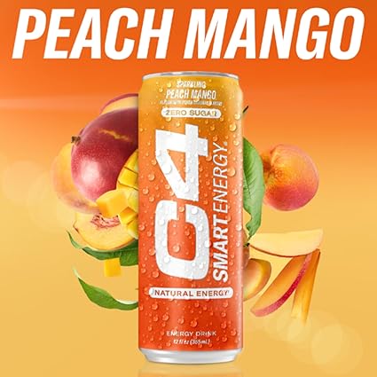 C4 SMART ENERGY 355ML SPK PEACH MANGO