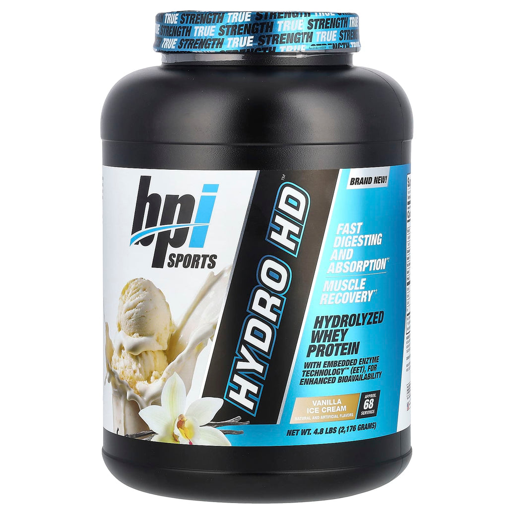 BPI HYDRO HD VANILA ICE CREAM 4.8 LB 68 SERV