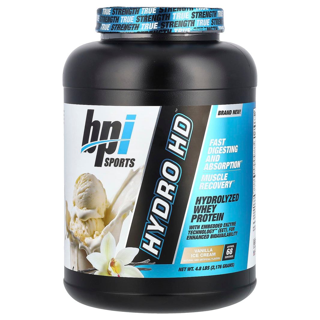 BPI HYDRO HD VANILA ICE CREAM 4.8 LB 68 SERV