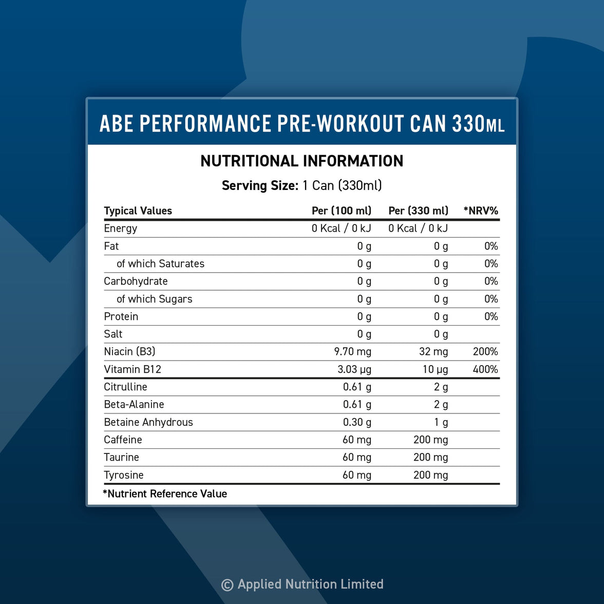 ABE Performance Energy Drink – White