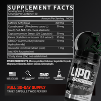 Nutrex Research Lipo-6 Hardcore، 60 كبسولة أقصى حارق حراري للدهون