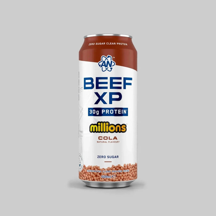 AN BEEF XP CAN MILLIONS COLA 500ML