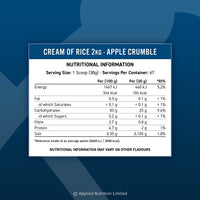 AN CREAM OF RICE 2KG APPLE CRUMBLE