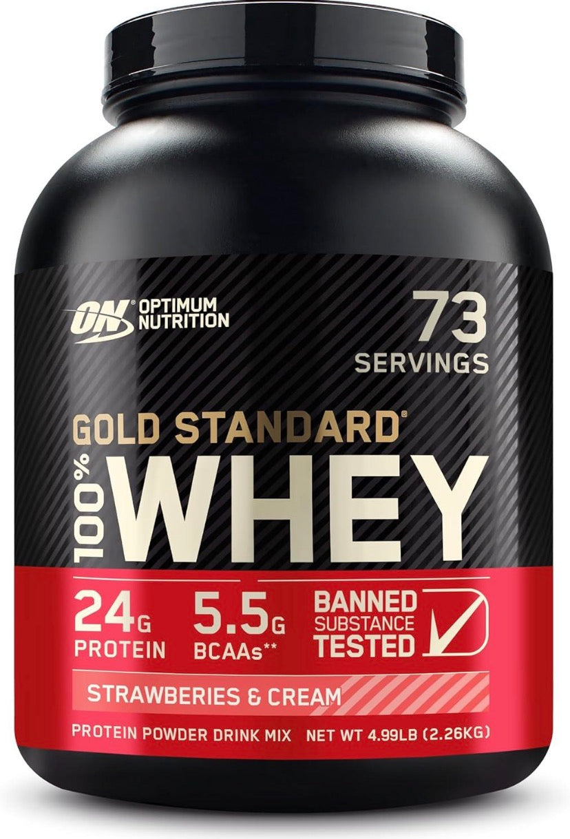 ON 100% WHEY GOLD Std 5-LB STRAWBERRY CREAM
