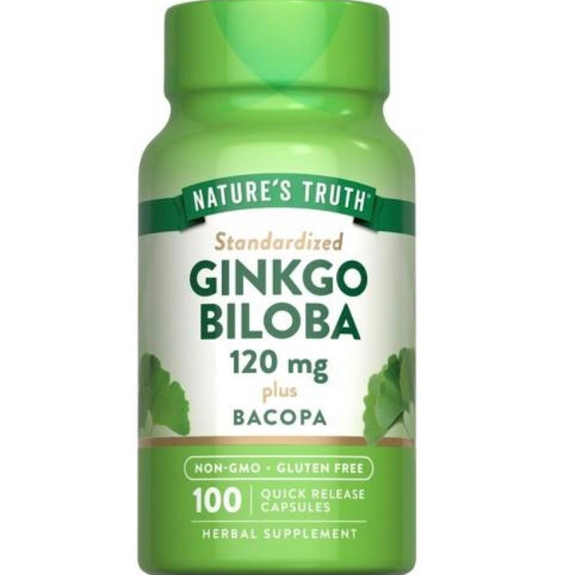 Nature's Truth Standardized Ginkgo Biloba Plus Bacopa