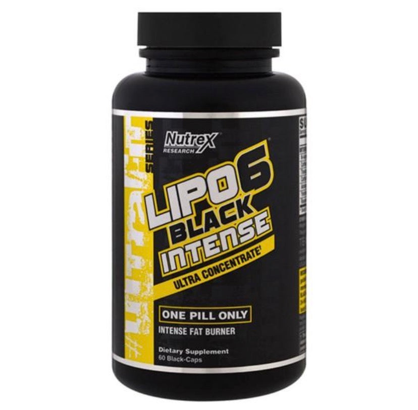 Nutrex Research Lipo-6 Black Intense Ultra Concentrate, 60 Capsules Fat Burner & Energy Booster