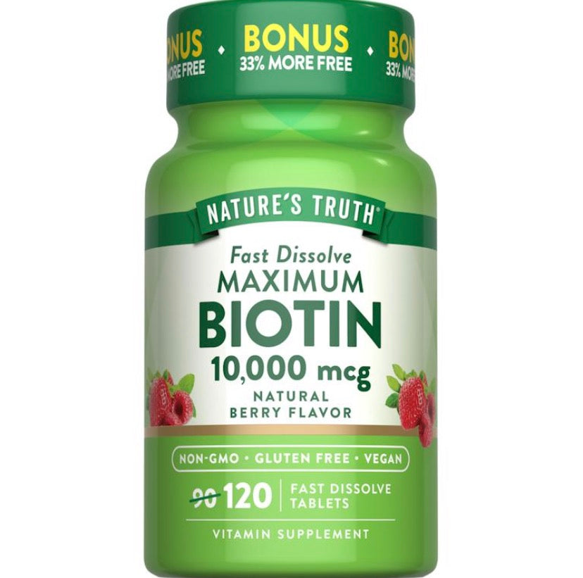 NATURES TRUTH BIOTIN 10,000MCG 120 TAB