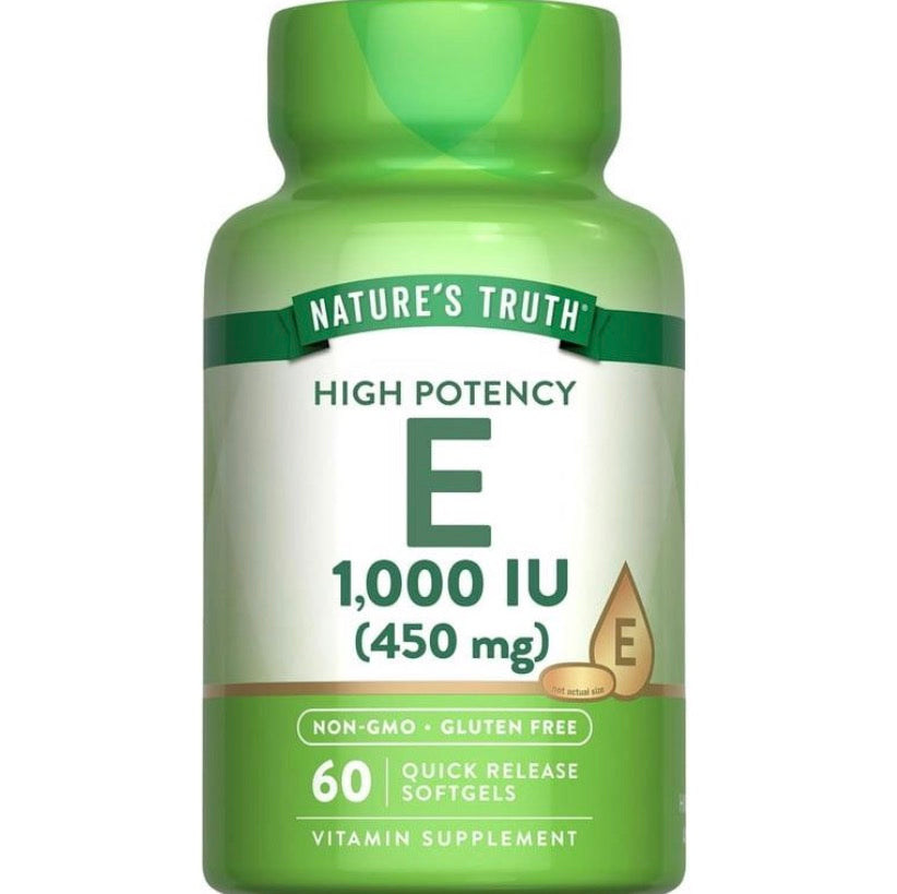 NATURES TRUTH E 450 G 1000 IU 60CAP