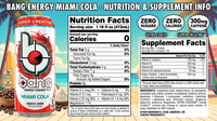 Bang Energy Drink Miami Cola - MACRO BOOST