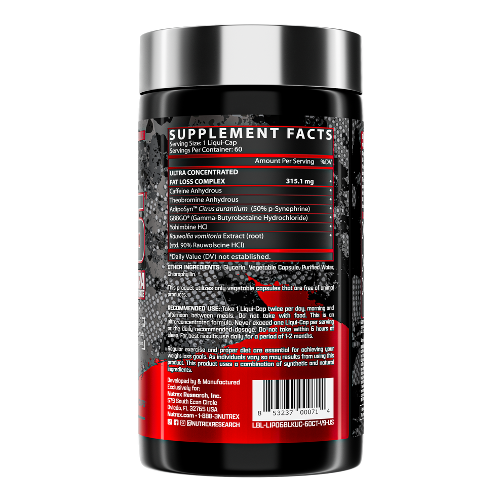 Nutrex Lipo6 black Ultra 60 cps