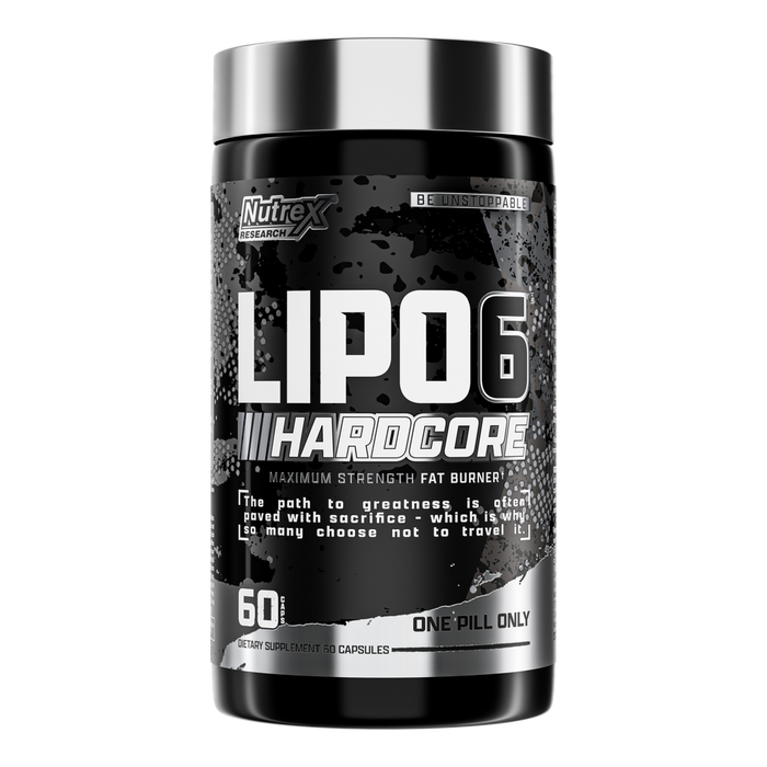 Nutrex Research Lipo-6 Hardcore، 60 كبسولة أقصى حارق حراري للدهون