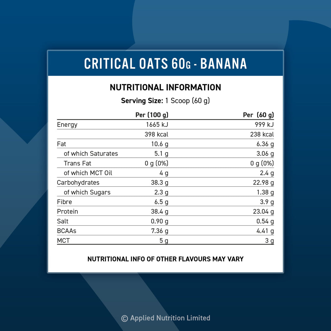 AN Critical Oats 3KG GOLDEN SYRUP