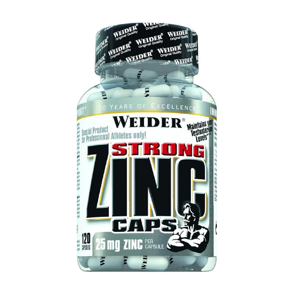 WEIDER زنك 25 ملغ 120 كبسولة