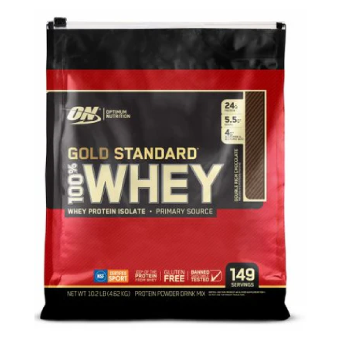 On 100% Gold Std WHEY DBL RICH CHOC 9.99 LB