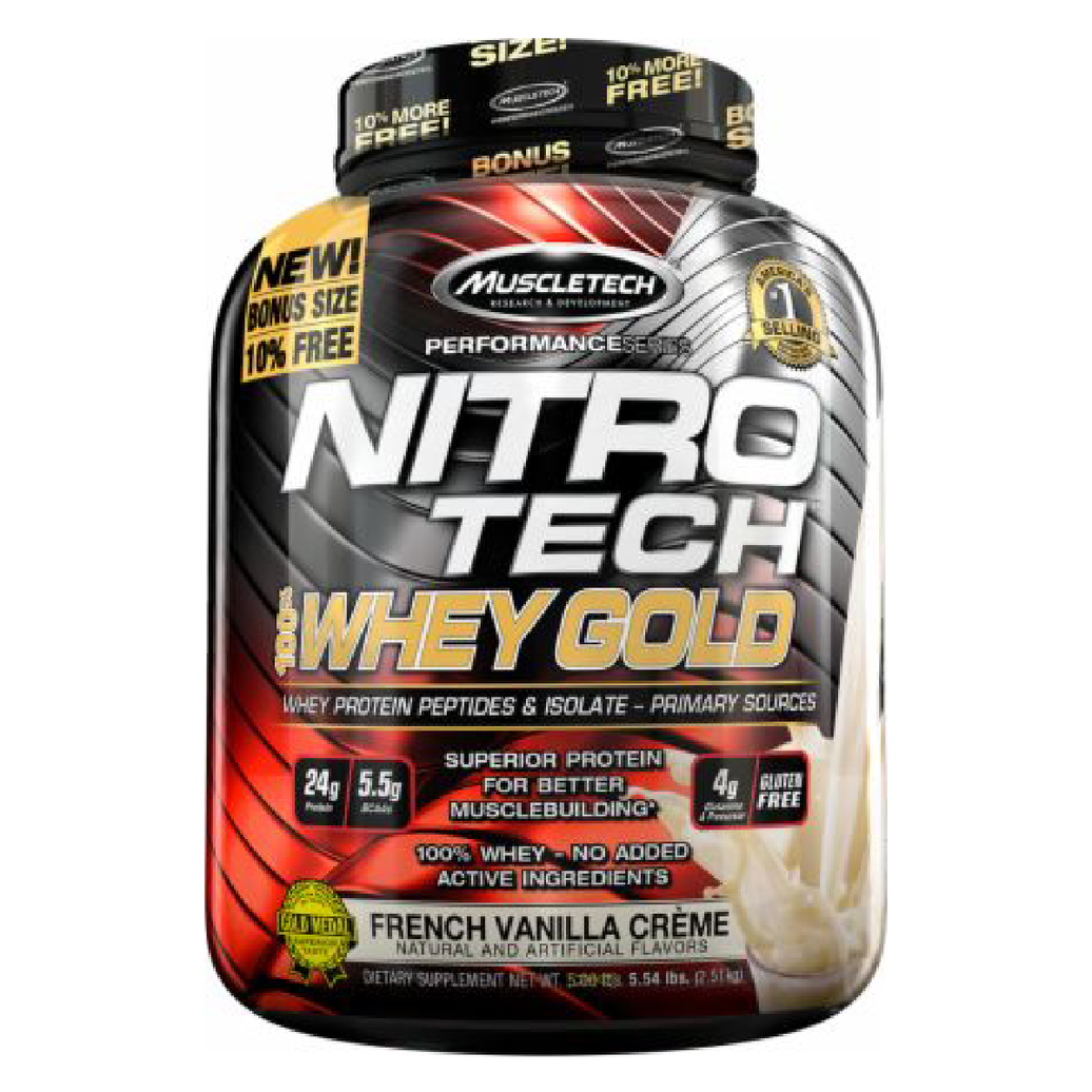 MT NITRO TECH WHEY GOLD 5LB F.VANILLA CREAM