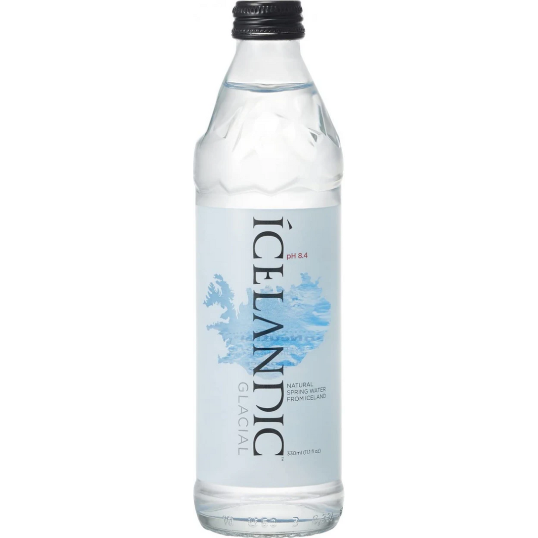 ICELANDIC GLACIAL SPRING WATER 330ML GLASS