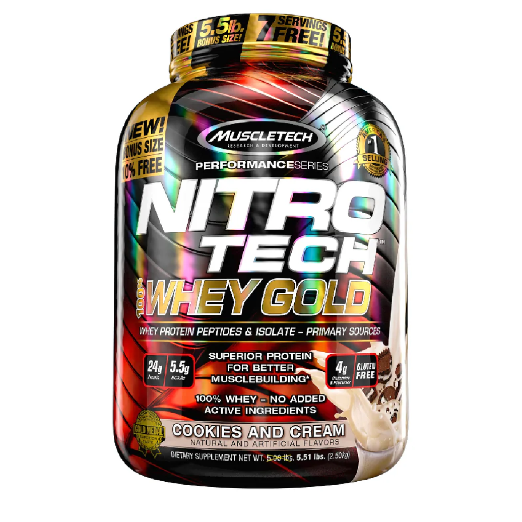 MT NITRO TECH WHEY GOLD 5LB COOKIES&CREAM