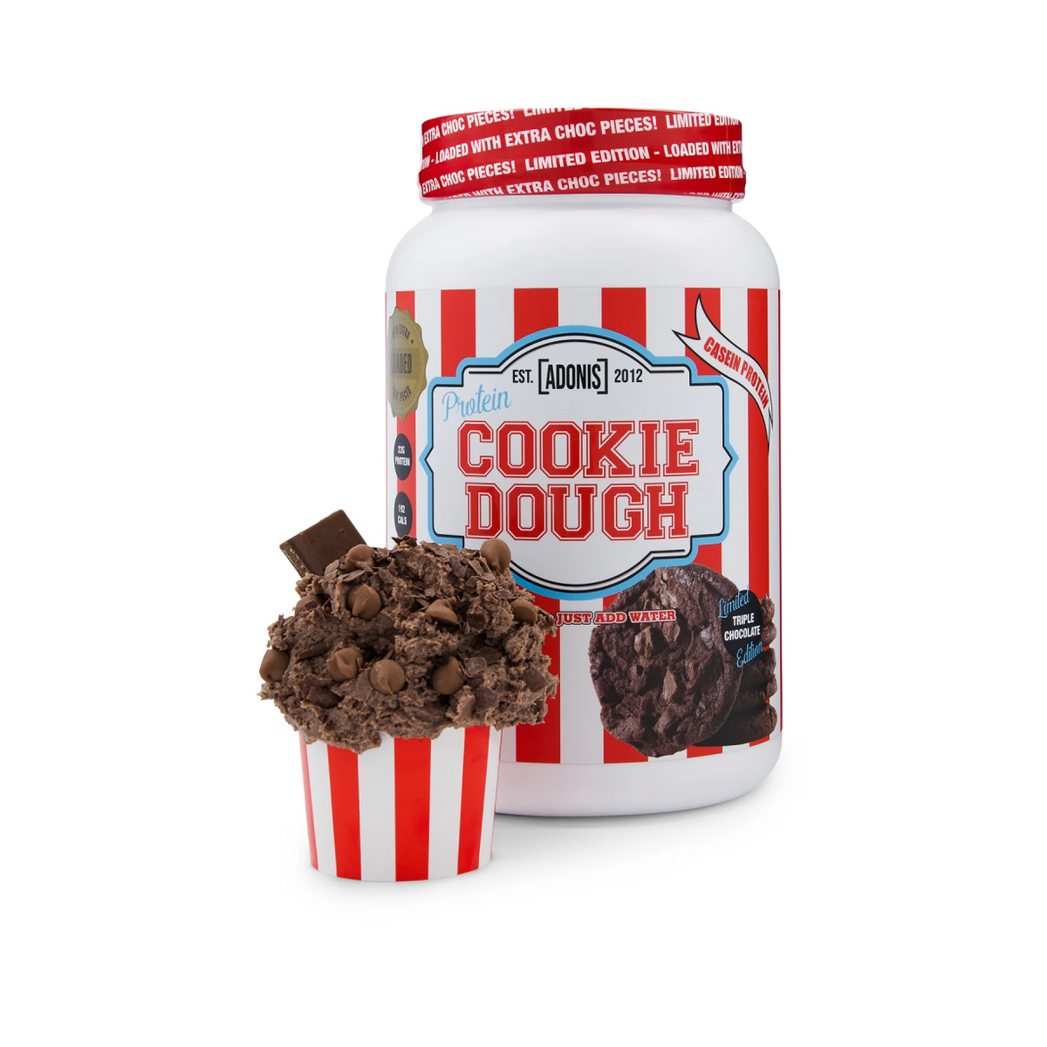 ADONIS PROTEIN COOKIE DOUGH 1KG TRIPLE CHOCOLATE