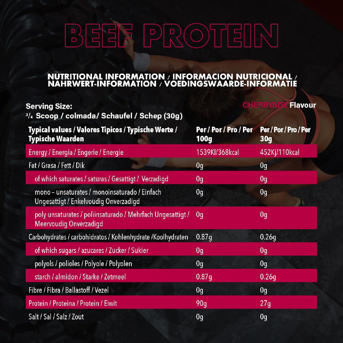 NXT BEEF PRO ISOLATE CHERRYADE 540G
