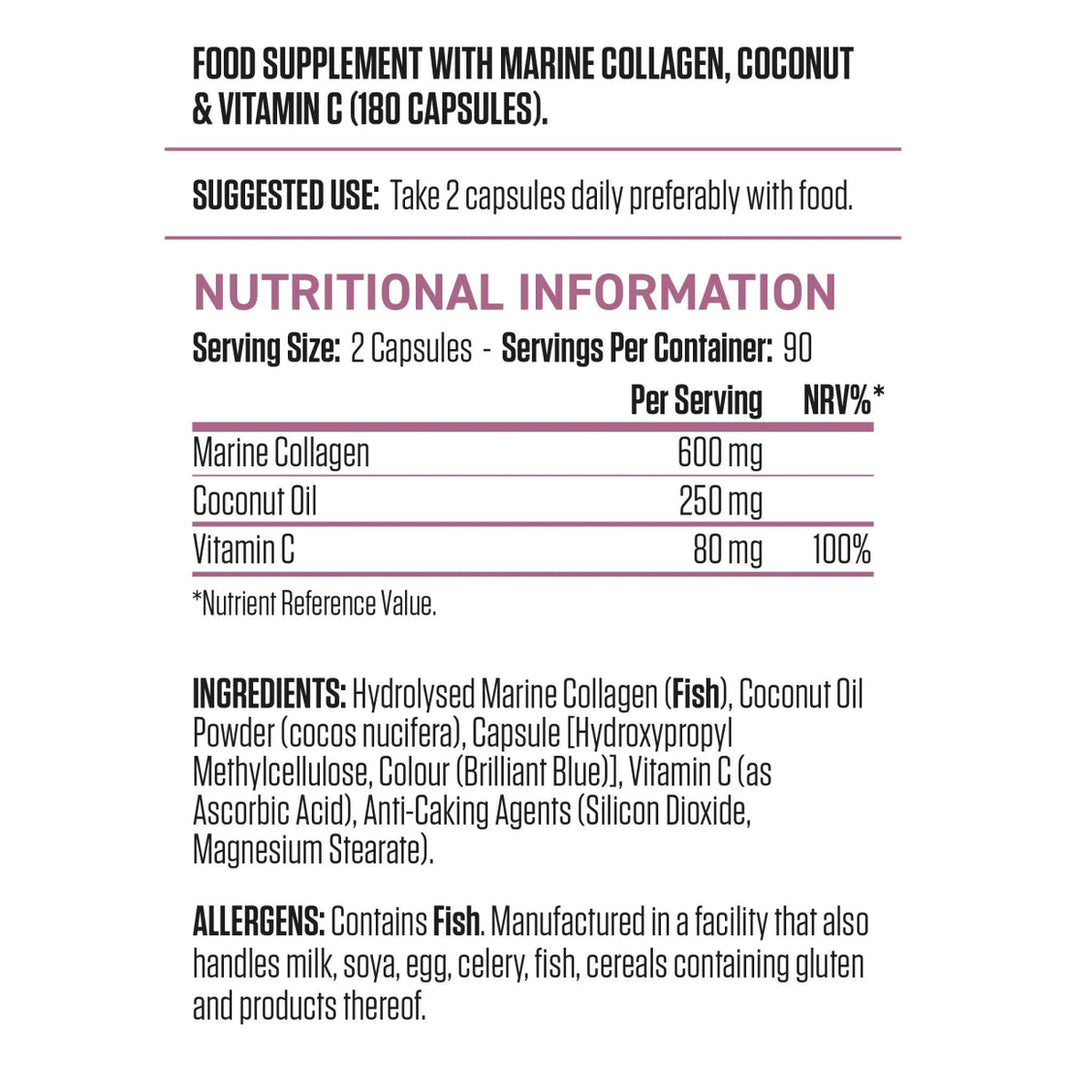 AN COLLAGEN + COCONUT 180CAP