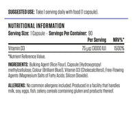 AN VITAMIN D3 - 90 VEGGIE TABLETS (NEW)
