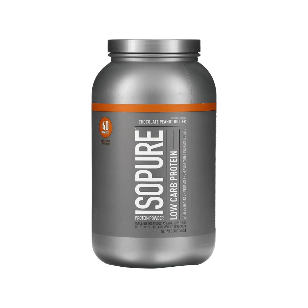 Nature's Best Isopure Low Carb Protein, Chocolate Peanut Butter, 3 LB - MACRO BOOST
