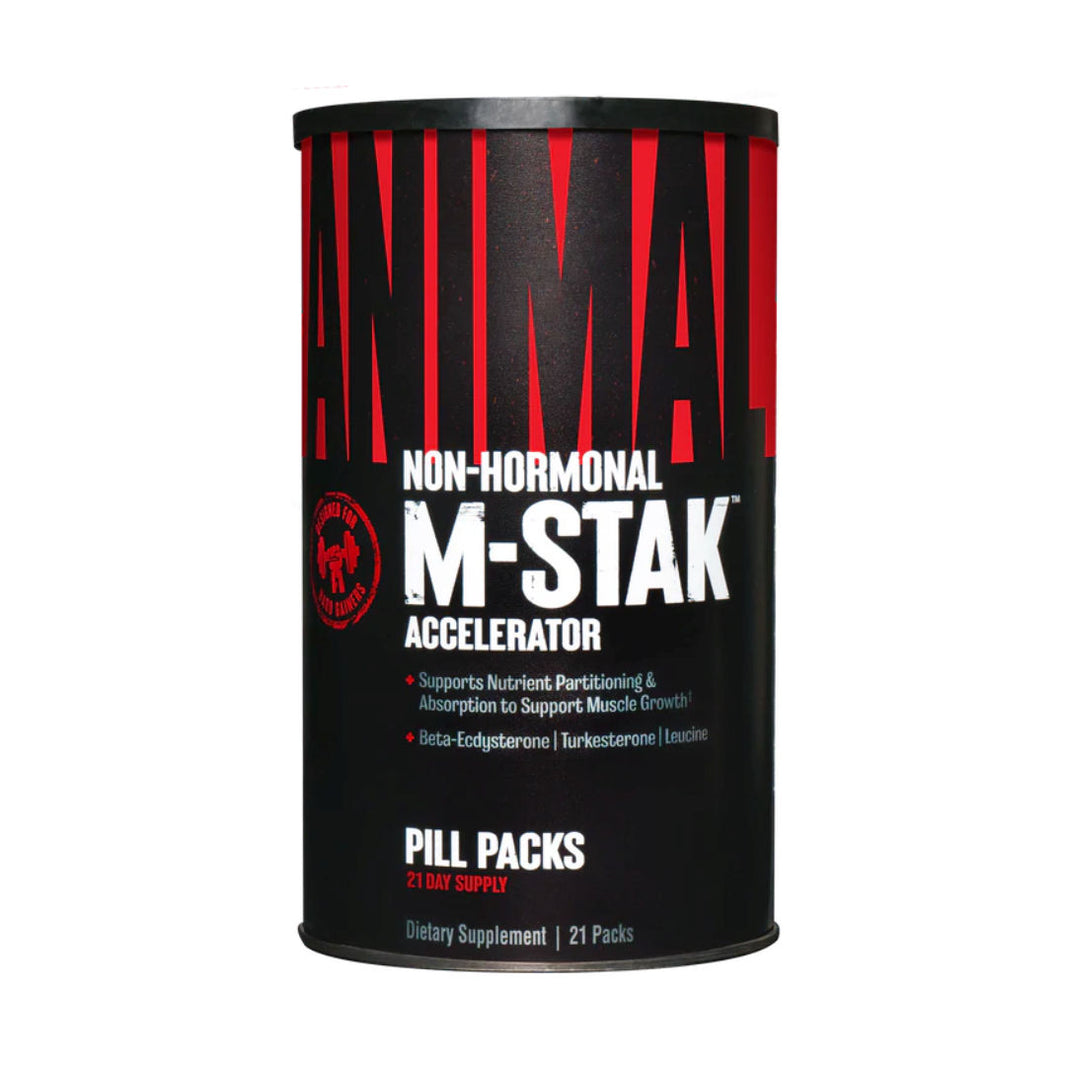 Universal Nutrition Animal M-Stak, Non-Hormonal Muscle-Building Formula, 21 Packs - MACRO BOOST