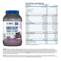 AN BEEF MASS GAINER PINEAAPLE MILLIONS 3.13 KG
